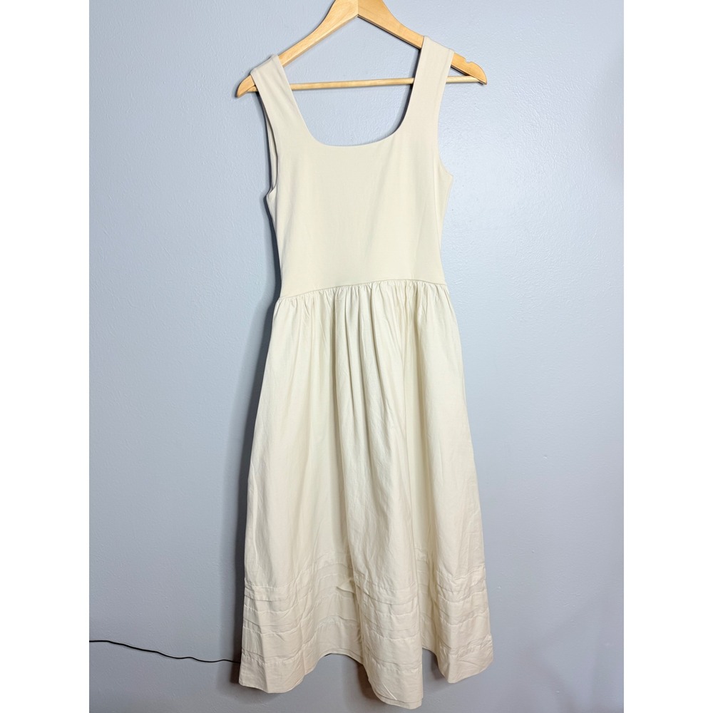 J.Crew Drop-waist mixy dress Small Natural NWT - Picture 5 of 7